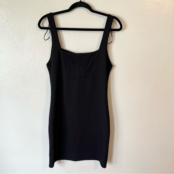 Zara NWT Little Black Mini Dress size L - Picture 3 of 6
